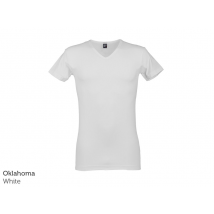 ALAN RED T-shirts Vermont extra long - col en V - 4 pièces - 2 noirs & 2 blancs - Taille XL