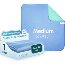 Safe Age® serviettes d'incontinence lavables pour adultes, animaux de compagnie et enfants - protège-matelas - Medium