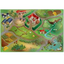 Tapis de jeu double face - Tapis de jeu - tapis de voiture - Daan - 150×100cm