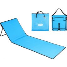 Feel Furniture - Chaise longue de plage avec sac de transport - Bleu