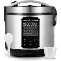 Mijoteur Multicuiseur - Savoré Kitchen - 5L avec 24 fonctions de cuisson - Cuiseur à riz - Cuiseur vapeur - Commande tactile