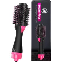 Beeperfect 3-en-1 sèche-cheveux et volumateur - Brosse à cheveux ronde - Brosse magique - Sèche-cheveux ionique en une étape - Multistyler pour cheveux courts/longs/styles/frisés - 1000W