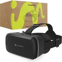 iMoshion VR Glasses Smartphone - Lunettes de réalité virtuelle - Expérience 3D réaliste - Convient à tous les smartphones - Bandeau réglable et oreiller confortable