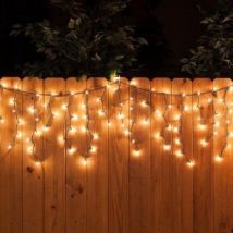Giftmas Icicle Christmas Lights - Lumières de Noël d'extérieur - 120 LEDs - 4m - Reliable jusqu'à 12m - Pour l'intérieur et l'extérieur