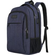 TRVLMORE Sac à dos - 36L - 17.3 inch - Sac à dos pour ordinateur portable - Sac d'école - Unisex - Splashproof Blue