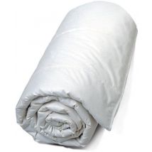 H&D Summer Silk Couette d'été - 100% soie sauvage naturelle - Tissu 100% pur coton Percal doux - Double - 200x220cm