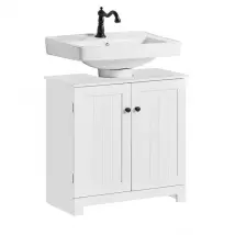 SoBuy | Meubles de salle de bain | Meuble de salle de bain blanc | Meubles de salle de bain | BZR18-II-W