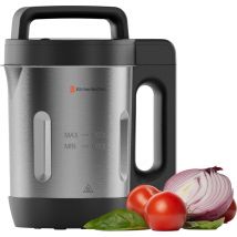 KitchenBrothers Machine à soupe - Blender - jusqu'à 800W - 1.2L - inox/noir