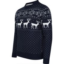 Cappuccino Italia - Pull norvégien pour homme - Bleu - Taille L