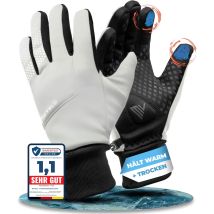 MIVELO Gants de cyclisme VELORIDER - Coupe-vent et imperméable - Compatible avec les écrans tactiles - Réfléchissant - Taille M
