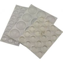Tampons GS 53 pièces - tampons transparents Ø5 / Ø10 / Ø20mm - autocollants