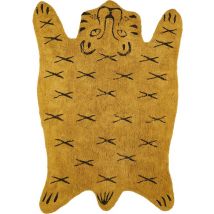 Tapis Chambre d'enfant - Tapis Jungle - Tigre - 180 x 120 cm - Jaune