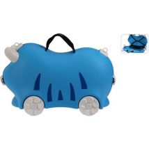 Relaxwonen - Valise enfant - Bleu - A roulettes - Extra robuste - maximum 50kg