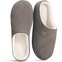 Chaussons Hommes - Chaussons - Taille 44/45 - Gris - Antidérapant - Comfeet