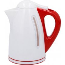 Eddy Toys Bouilloire rouge/blanche 15 cm