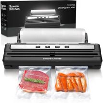 Savoré Kitchen ProSeal Vacuum Sealer with Slicer and Roller Holder - Machines sous vide - Foodsaver - Seal Device - Vacuum Sealer - Vacuum Machine