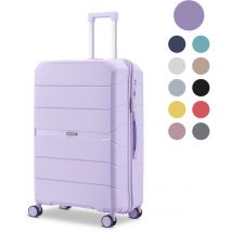 SKYCASES Urban Adventurer - Grande valise de voyage - Verrouillage par numéro - 49x30x75cm - 110L - Valise de voyage avec verrouillage de valise - Roues pivotantes - Violet V2