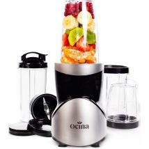 Ocina Mini Blender - Smoothie Maker - Blender To Go - 500W - 12-Piece Set - 4 Cups - Silver