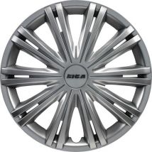 Autostyle Hubcaps Giga 16 Inch Abs Silver Set Of 4