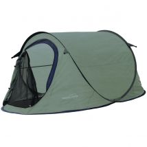 Redcliffs | Tente pop-up pour 2 personnes - 220 x 120 x 95cm - Kaki
