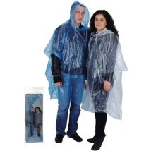 Poncho de pluie Free and Easy unisexe bleu taille unique