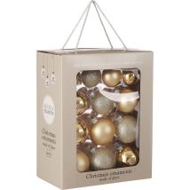 Set de boules de Noël House of Seasons - 26 pièces - Ø7 cm - Verre - Champagne