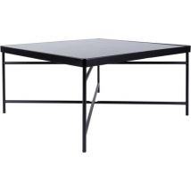 Table basse Smooth - Large - Carré Noir mat - 80x80x40cm