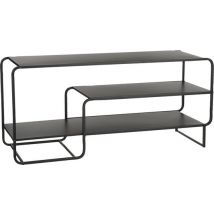 Mica Decorations Jules Table basse - L110 x L38 x H50 cm - Métal - Noir