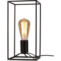 RoMi Lampe à poser Anvers - Moderne - Métal - Culot E27 - Noir