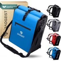RADGEIST 3in1 bike bag for carrier - sac à dos pour vélo - sac de transport - sac à bandoulière - avec compartiment pour ordinateur portable - étanche - 25L - bleu