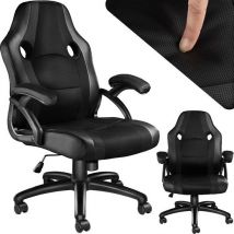 tectake® - chaise de bureau chaise gaming - chaise de bureau de luxe chaise de bureau - chaise de course chaise de bureau chaise gaming Benny - noir