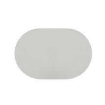 H&C Set de 6 placements en simili cuir - Gris clair