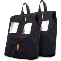 Pochettes pour le riz (2 pièces) pour la valise et le sac (étanche) avec fenêtre de visualisation - organisation de la mer dans les bagages - belle et étanche pour les belles jusqu'à la pointure 47 - Sac à chaussures, noir