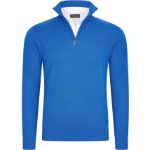 Cappuccino Italia - Pull à fermeture éclair pour hommes - Bleu - Taille L