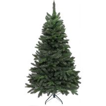 PristinePine Arbre de Noël artificiel 210 cm - Base en métal - Vert