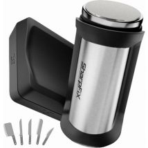 SharpFix Aiguiseur de couteaux à roulettes Glide4 - 4 angles d'aiguisage - Aiguiseur de couteaux antidérapant - Aiguiseur de piercing - Acier tranchant - Noir