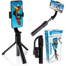 Grundig Gimbal Stabiliser - Selfie Stick - avec trépied - Selfie Stick automatique - Vlogs et photos d'action