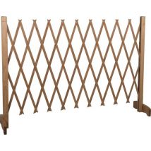 Barrière pour chiens extensible - Maxxpro -extensible de 30 à 117 cm - sans perçage - Barrière pour chiens intérieure et extérieure - Bois