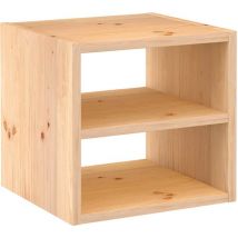 Astigarraga Meuble à compartiments ouvert - avec étagère - Pin PEFC - 36x36cm