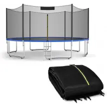 Filet de sécurité pour trampoline Coast Ø 487 cm pour le remplacement des trampolines de jardin à l'extérieur avec fermeture à glissière