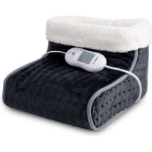 Chauffe-pieds électrique - Alpina - Lavable - 3 niveaux de chaleur - Gris foncé