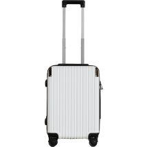 Pathsail® Hand Luggage Suitcase 40L x 55CM - PC - Lightweight Trolley - Incl. TSA lock & Spinner wheels - White