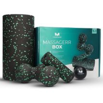 Massagerr® Box - Foam Roller Set with Trigger Point Ball & Duo Massage Ball - Massage Roller - Foam Roller - Fascia - Fitness - Massage Set - Incl. Stress Ball