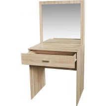Coiffeuse bureau de maquillage - coiffeuse - marron clair