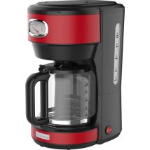 Westinghouse Retro Series - Cafetière - Machine à café à filtre - Rouge - Avec filtre réutilisable - 10 tasses de café