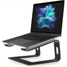 Bintoi® LS100 - Support pour ordinateur portable de 10 à 17 pouces - Support universel pour ordinateur portable - Table légère pour ordinateur portable - Support robuste pour ordinateur portable - Noir