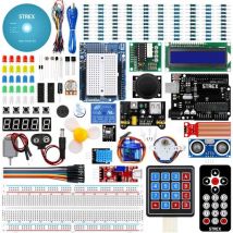 Kit de démarrage Strex pour Arduino - ATmega328P - 244 pièces - dans une boîte de rangement en plastique