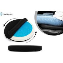 Wellhealth - Coussin confortable en gel, adapté à toutes les chaises - 2 pièces