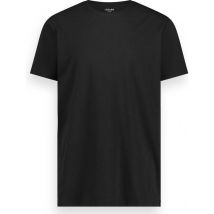LEBASQ - T-shirt Miles' pour homme - 3 packs - avec col ras du cou - Extra long - Convient comme sous-maillot - Noir - XL - Coton