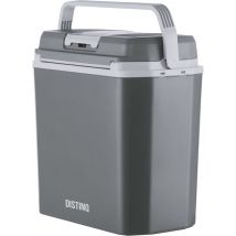 DistinQ Glacière électrique pour voiture et camping - Glacière électrique avec fonction chauffage - 12v 230 Volt - 20L - Gris